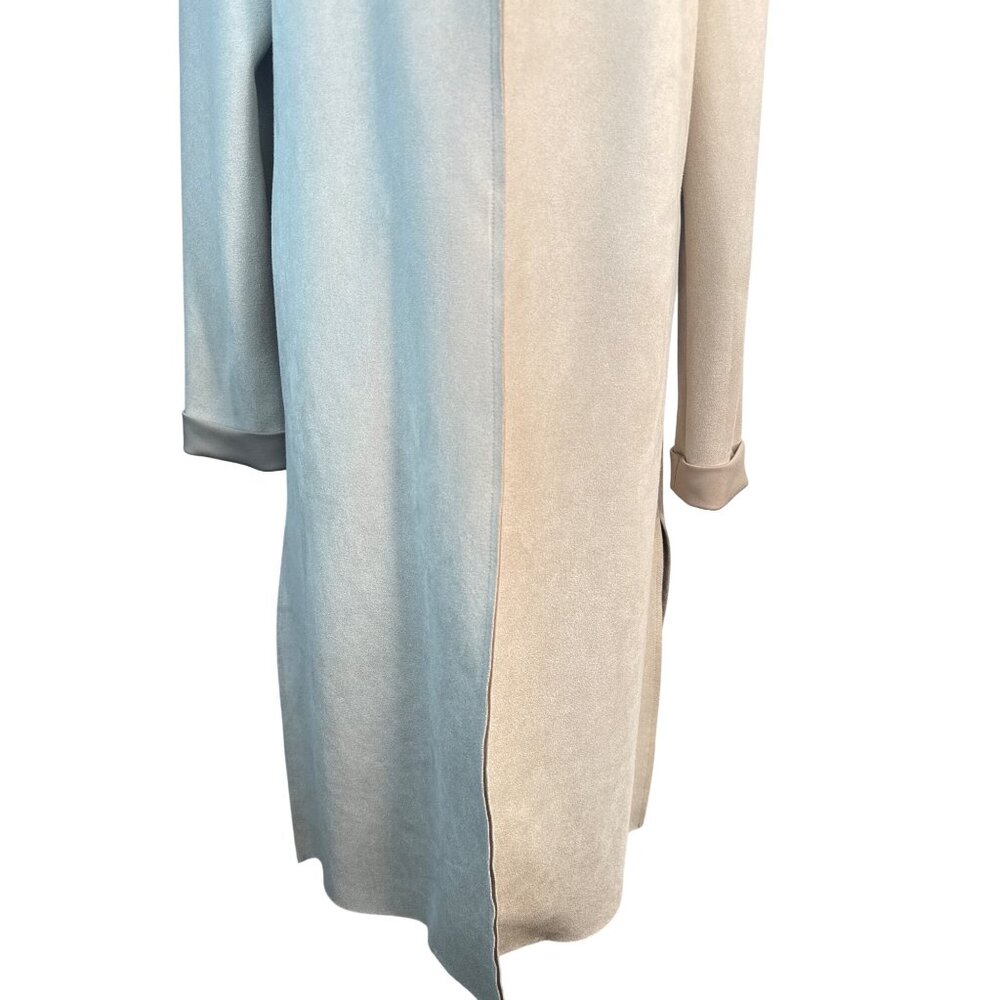 ZARA Basic Medium Collection Open Front Beige Lon… - image 12